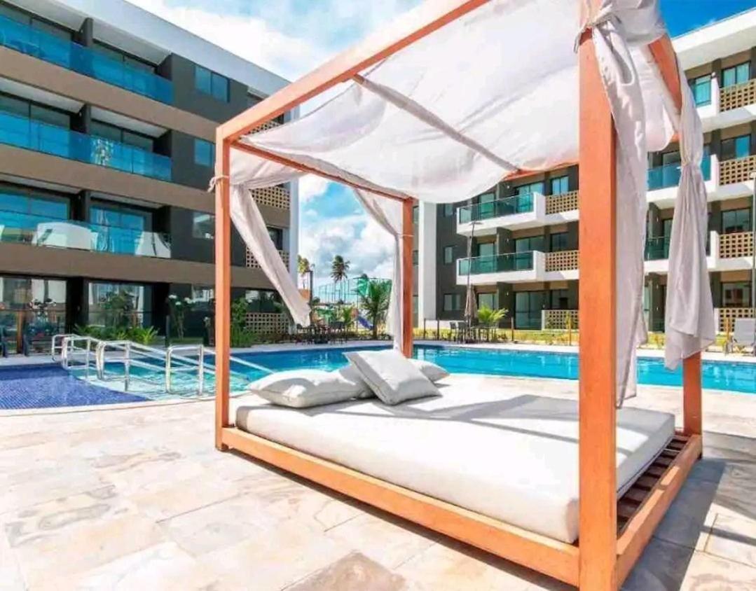 Flat Luxo No Mana Beach Em Muro Alto 4 Pessoas Pôrto das Galinhas Esterno foto